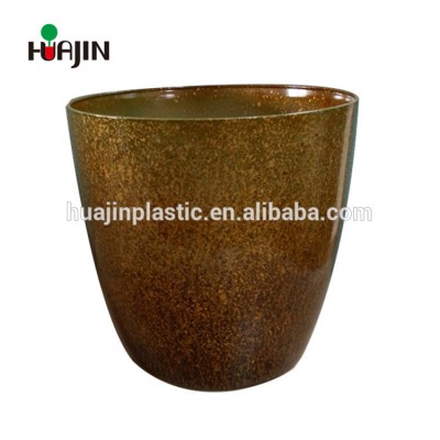 Plastic ceramic flower pot imitate ceramic balcony decoration cassava seed planter